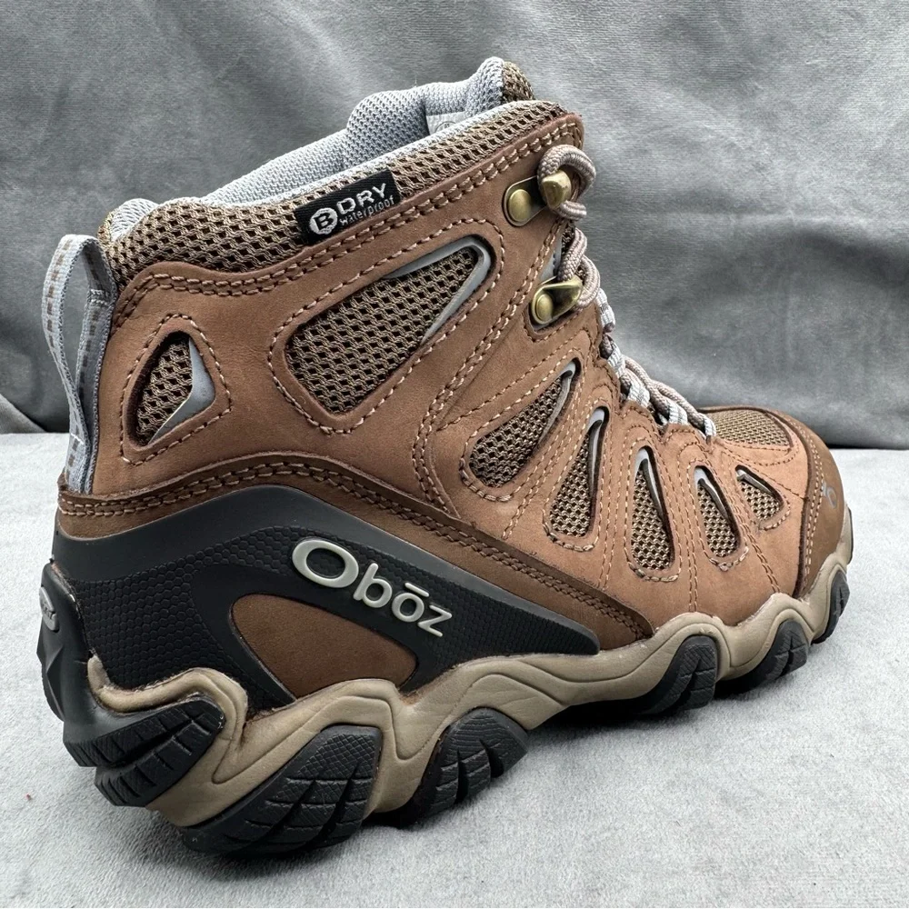 Oboz Sawtooth II Mid WP Women’s Size 9 Waterproof Hiking Boots Brown Leather - Picture 2 of 13